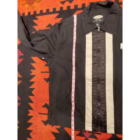 OLD NAVY OUTDOOR STYLE MOD MEN'S TAILORED BLACK CANVAS JACKET. SIZE MEDIUM - Picture 5 of 10